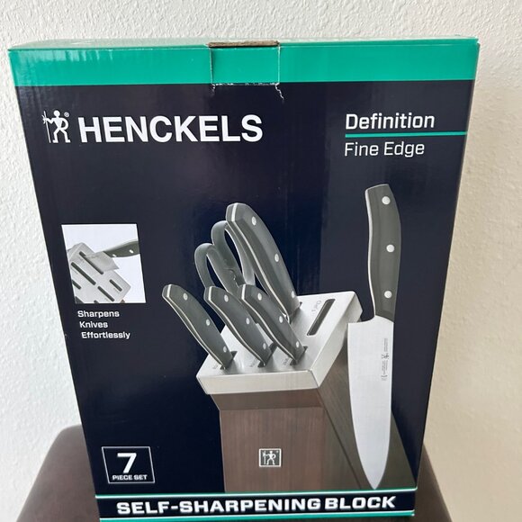 Henckels Definition 7-Piece Self-Sharpening Knife Block Set NIB - Picture 3 of 10